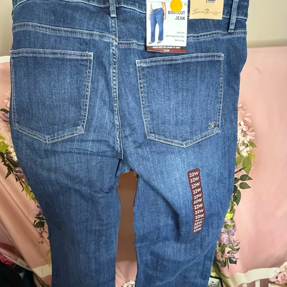 Seven 7 Bootcut Jeans, Women's Size 22W, NWT